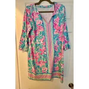 Lilly Pulitzer UPF 50+ Nadine Dress. Size Large.  "Gimme the Juice" print.